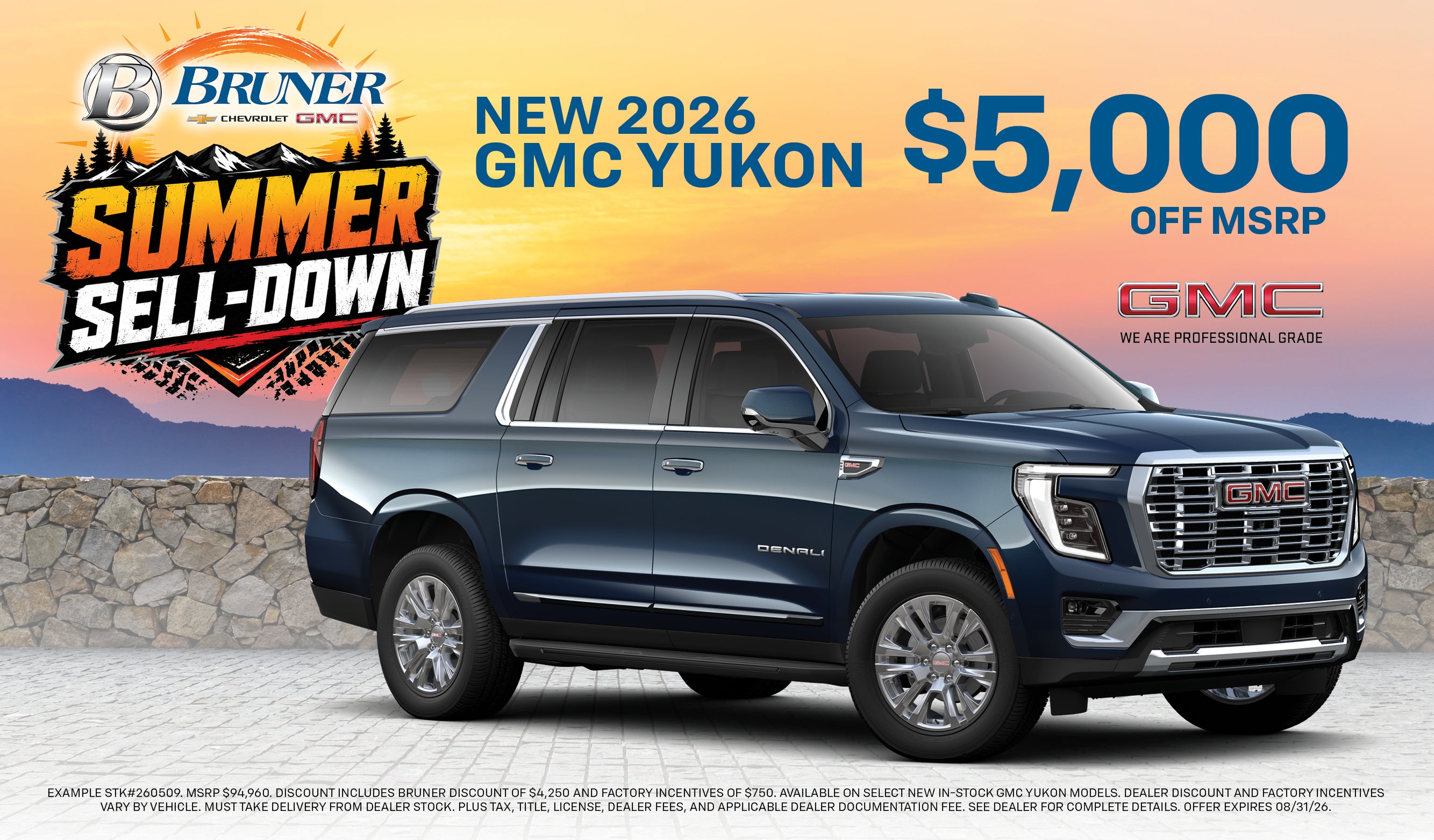 GMC Yukon — $5,000 OFF MSRP