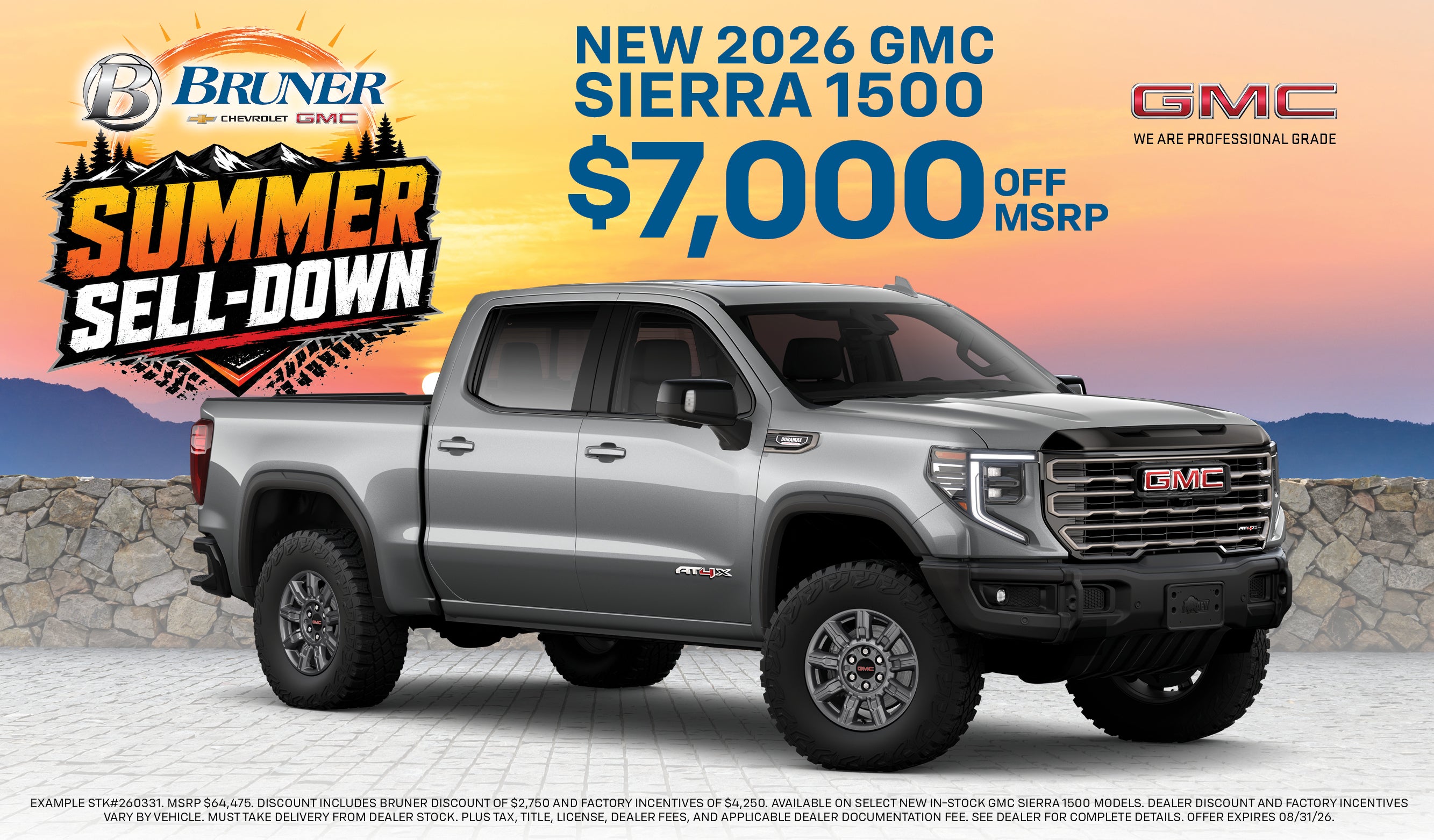 GMC Sierra 1500 — $7,000 OFF MSRP